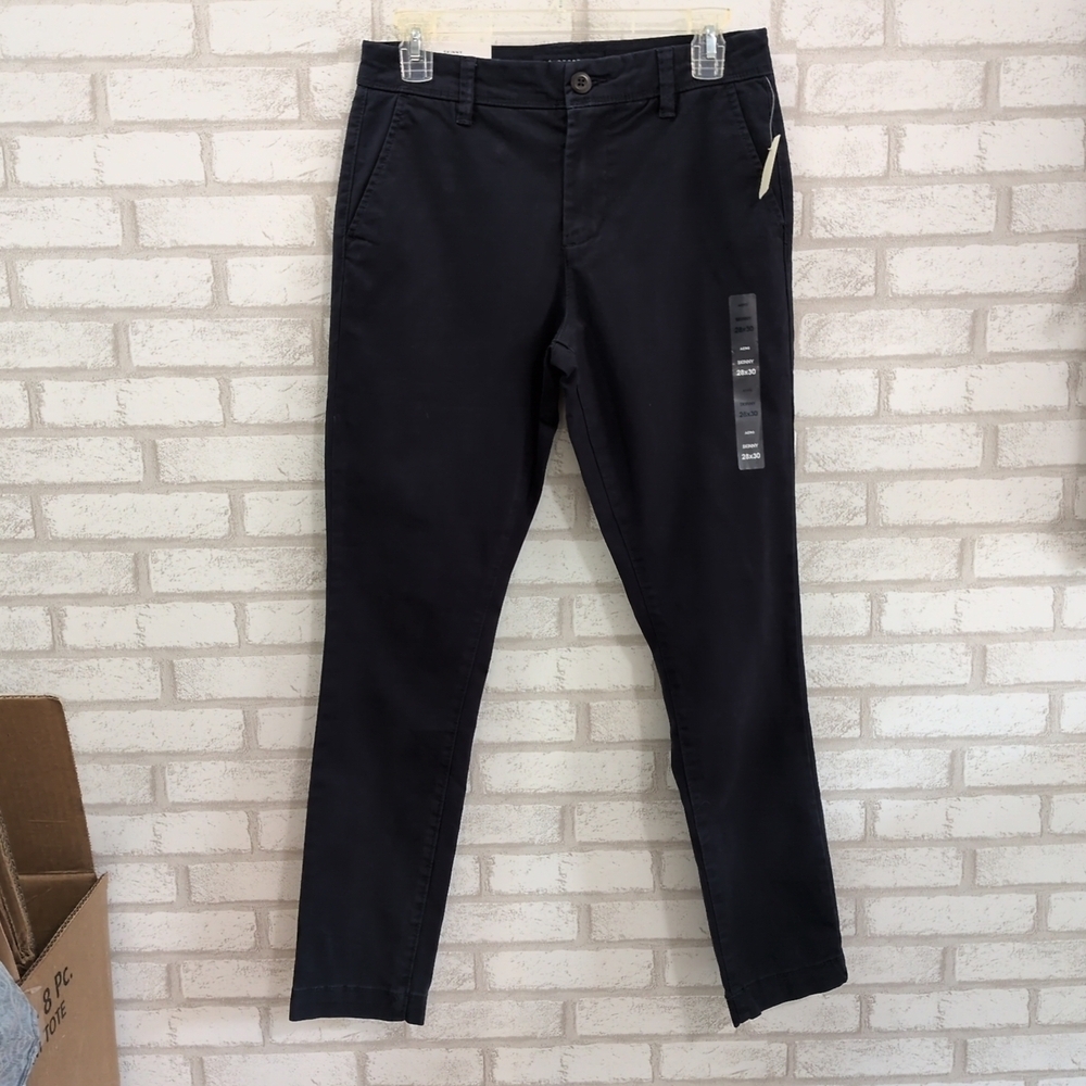 NWT Aeropostale Aero Skinny Stretch Chinos Jeans 28x30 (30x30 actual) Blue